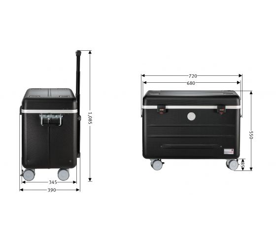 Bravour Ladekoffer CC16-CB - USB-C für 16 Chromebooks oder Tablets bis zu 13-Zoll