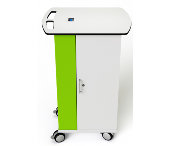 Tablet USB-C-Ladewagen Zioxi CHRGTUC-TB-16-K für 16 Tablets bis zu 10,5 Zoll - Tastensperre