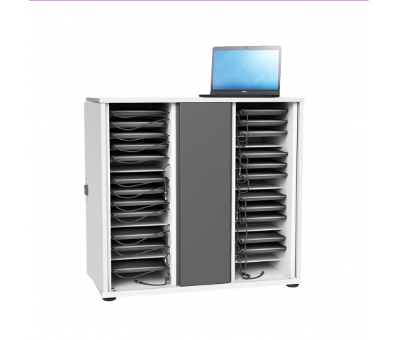 Zioxi Chromebook Ladeschrank für 32 Chromebooks bis zu 14 Zoll - Digitales Codeschloss