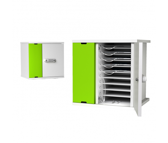 Zioxi Ladeschrank fürs Aufladen von 10 Tablets Codeschloss