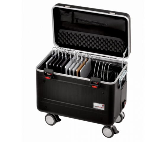 Tablet-Ladekoffer Parat TC15 MicroCase TwinCharge USB-C für 15 Tablets bis zu 11 Zoll - mit LED-Ladekabeln