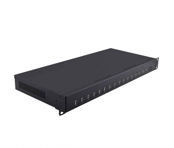 16-Port USB-A 12W 1U Rackmount Ladehub
