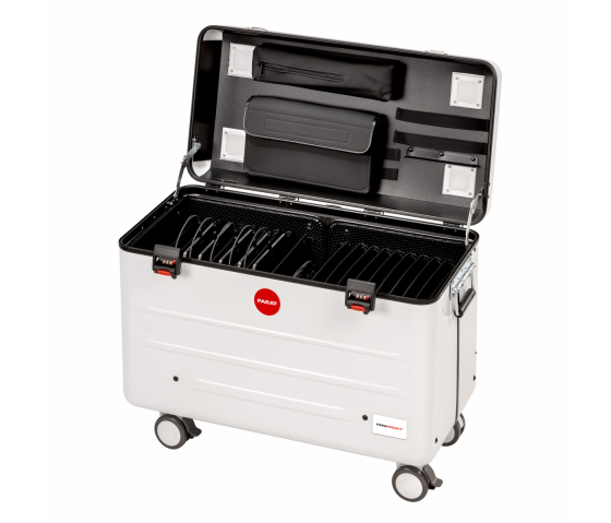 Tablet-Ladekoffer TC20 TwinCharge mit 20 USB-C Ladekabeln - für 20 Tablets bis zu 12,9 Zoll - weiß