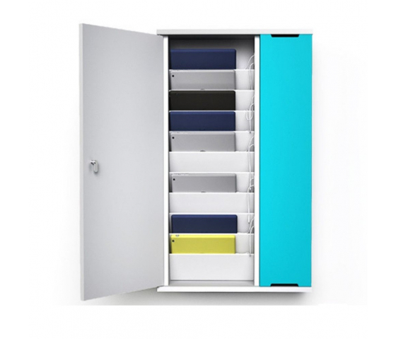 Zioxi Wand-Ladeschrank mit USB-Connectors für 10 iPads oder Tablets 9