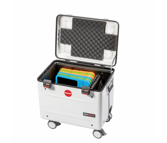 PARAT TC10 EDUCOVER Ladekoffer für 10 Tablets mit Schutzhüllen - USB-C & USB-A TwinCharge - weiß