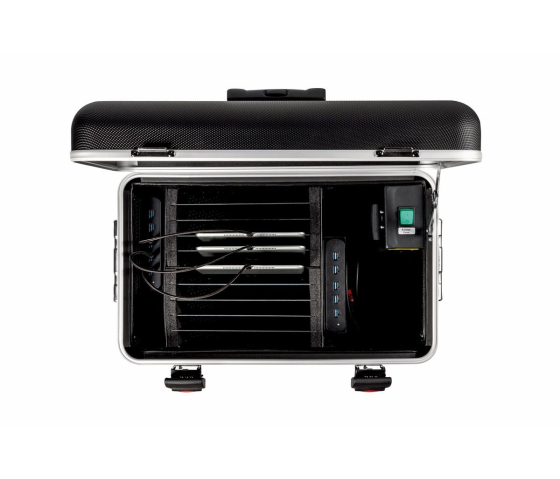 PARAT® Tablet-Tasche TC10 PLUS - für 10 Tablets bis zu 11,5 Zoll - USB-C, USB-A & Ethernet