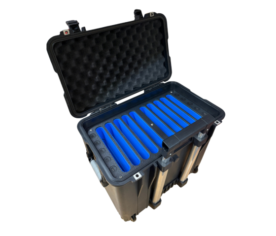 USB-C Tablet-Ladekoffer P-TEC TAB-10 - für 10 Tablets bis 11 Zoll - ohne Kabeln