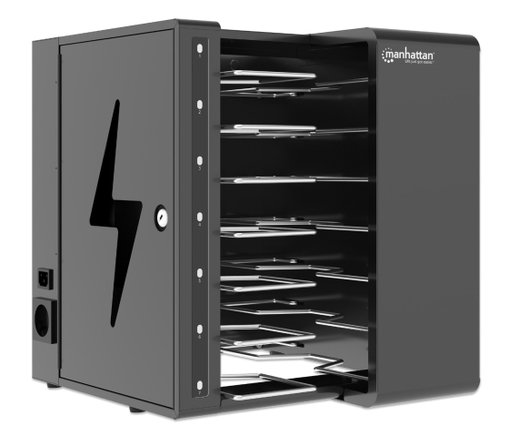 USB-C Ladeschrank für 7 Geräte – 65 W pro Anschluss