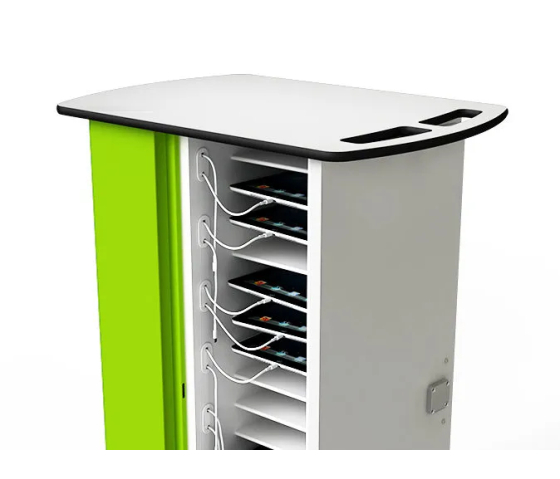 Zioxi onView Ladewagen für 16 Tablets bis zu 11 Zoll – Web-Verwaltung – inklusive USB-C-Kabel – digitales Zahlenschloss