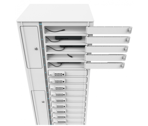 Zioxi Volt-Bucht Tablet Ladeschrank VTB1-24S-UC-K für 24 Tablets bis 14 Zoll - Tastensperre - Tastensperre USB-C