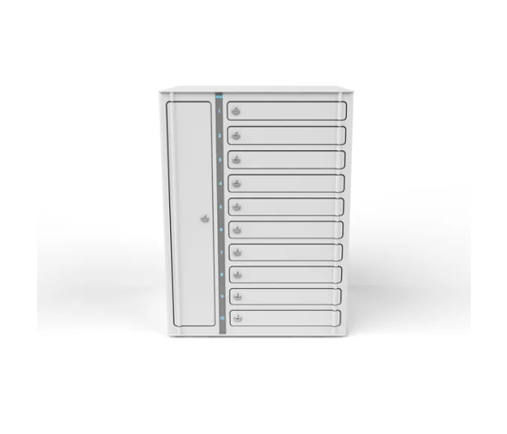 Zioxi Volt Ladeschrank für 10 Tablets & Laptops bis zu 14 Zoll – USB-C 60 W oder Netzstecker