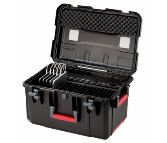 Parat PARAPROJECT Case CC20 CargoCase für 20 Tablets TwinCharge, USB-C, mit Fächereinteilung, ohne Kabel schwarz, Betriebssysteme: Android, iOS, Windows