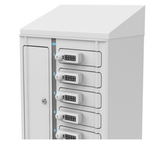 Zioxi Volt USB-C Fächerschrank mit Ladefunktion VSP1-10S-UC-C-G für 10 Smartphones - digitales Codeschloss