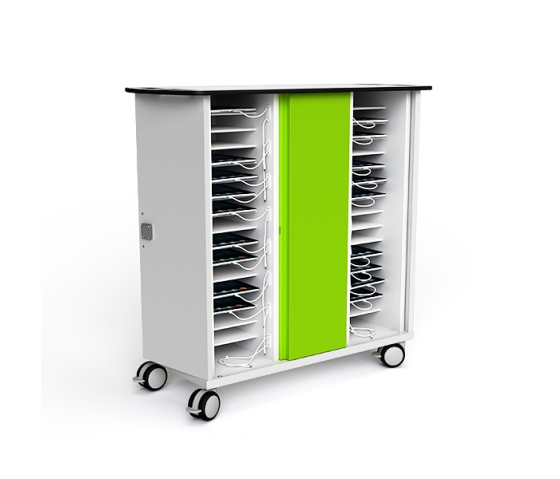 Zioxi Ladewagen CHRGTUC-PT-32-R# für 32 iPads & Apple Pencils - USB-C Kabel inklusive - RFID Schloss