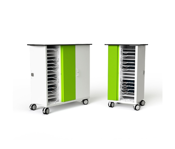 Zioxi Charge & Sync-Ladewagen für 16 iPads und Tablets bis zu 11 Zoll – mit Schlüsselverriegelung