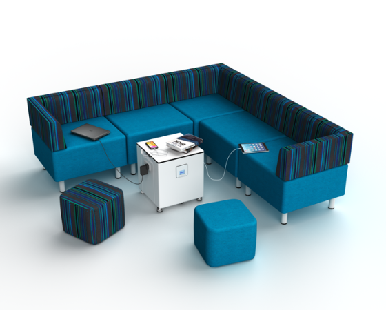 Wiederaufladbarer Zioxi powerHub Cube - 4 Steckdosen / 4x USB-A / 4x USB-C PD 60W Anschlüsse - 1800 Wh Batteriekapazität