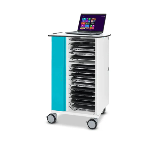 Zioxi onView Netwerk Ladewagen für 16 Laptops - inkl. USB-C-Kabeln - RFID-Steckplatz
