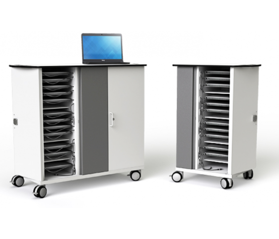 Zioxi USB-A Ladewagen für 16 Tablets bis zu 14 Zoll - Digitale Codesperre