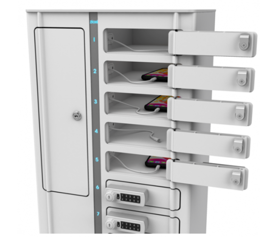 Zioxi Volt bay smartphone charging locker VSP1-24S-UC-K für 24 Smartphones bis 7 Zoll - Tastensperre - USB-C