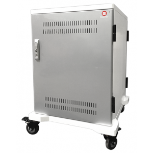 P-Tec T16V Ladewagen für 16 Tablets oder Laptops bis zu 16 Zoll – Aufladen über Steckdosen