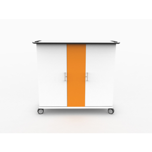 USB-C Ladewagen für 32 iPads in großen Schutzhüllen - Zioxi CHRGTUC-KC-32-K - Tastensperre