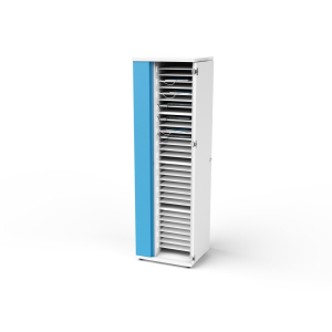 Hoher USB-C-Ladeschrank für 32 Laptops und Tablets inklusive USB-C-Kabel - CHRGSUC-LS-32-R# - RFID-Schloss