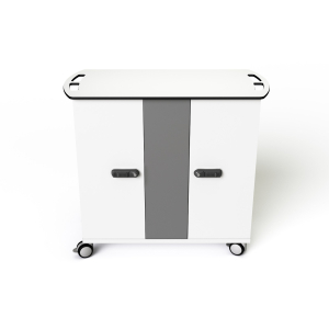 Zioxi USB-C Ladewagen mit Kabeln für 32 Chromebooks und mobile Geräte bis 14 Zoll - RFID-Schloss