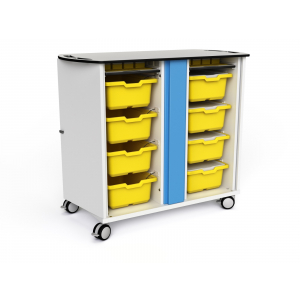 Zioxi Lego Spike USB-A oplaadkar voor 8 LEGO Spike bakken - combinatieslot