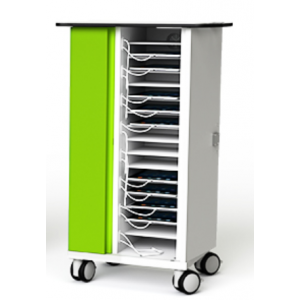 USB-C- Ladewagen Zioxi CHRGTUC-TB-16-K für 16 Tablets bis zu 10,5 Zoll – mit Schlüsselschloss