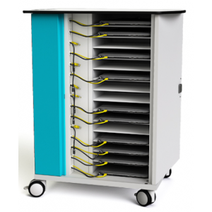 Laptop-Ethernet-Ladewagen Zioxi NETT-LS-16-C für 16 Laptops bis zu 15,6 Zoll - digitales Codeschloss