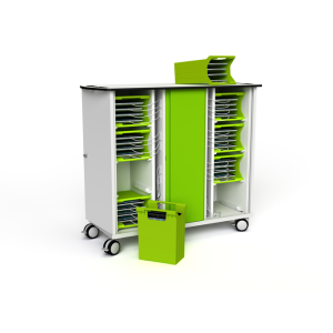 Tablet-Ladewagen Zioxi mit Tragekörben CHRGT-TBB-32-C für 32 Tablets bis zu 10,5 Zoll - digitales Codeschloss