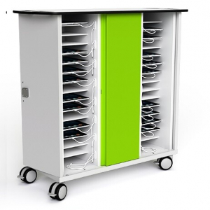 USB Ladewagen Zioxi für 32 Tablets bis zu 10.5 Zoll, Digitales Codeschloss