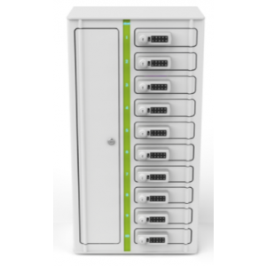 Zioxi Volt Bay Smartphone-Ladeschrank VSP1-10S-M-CP für 10 Smartphones bis zu 7 Zoll - Zahlenschloss - Steckdosenblock