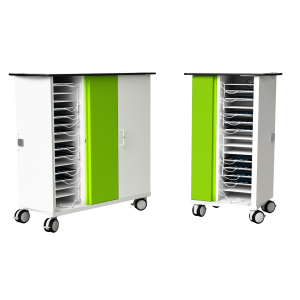 iPad Ladewagen mit USB-C Netzwerkanschluss - für 16 oder 32 Tablets bis 11 Zoll