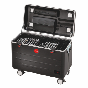 iPad-Ladekoffer TC20 TwinCharge mit 20 Lightning-Kabeln - für 20 Tablets bis zu 12,9 Zoll - schwarz