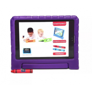 iPad 2019, 2020, 2021 - KidsCover lila inklusive ScreenCover und Stylus