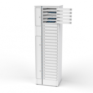 Zioxi Ladeschrank VCB1-24S-UC-K# inklusive USB-C Kabel für 24 Chromebooks bis 14 Zoll - Tastensperre