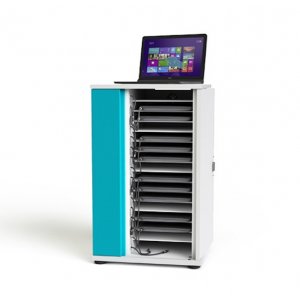 Ladeschrank für 16 Laptops bis zu 16 Zoll - USB-C Kabel inklusive - Zioxi CHRGCUC-LS-16-C# - digitales Codeschloss