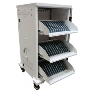 P-Tec T36V Ladewagen für 36 Tablets oder Laptops – Aufladen über Steckdosen