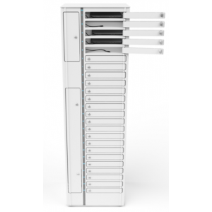 Zioxi Volt bay Chromebook Ladeschrank VCB1-24S-M-CP für 24 Chromebooks bis zu 14 Zoll - digitales Codeschloss - Steckdosenleiste