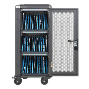 Ladewagen für 30 Tablets & Laptops bis zu 14 Zoll – inklusive USB-C-Kabel – PIN-Code & Möbelschloss