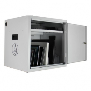 Bravour BRVD16 Ladeschrank für 16 mobile Geräte bis zu 17 Zoll - Weiß - USB A