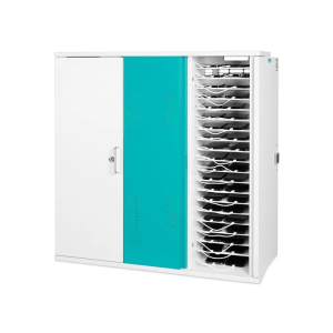 Zioxi-Ladeschrank für 80 Smartphones inklusive USB-C-Kabeln – Wandmontage – RFID-Schloss