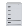 Tisch Schließfachschränke mit Ladefunktion BR5DESK für 5 Geräte - Zahlenschloss
