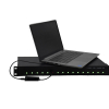 16 Ports USB-C 65W 1U Rackmount Lade-Hub