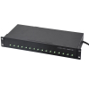 16 Ports USB-C 65W 1U Rackmount Lade-Hub