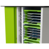 Zioxi iPad/Tablet 32 Bay Store & Charge Trolley CHRGT-TBB-32-O3 mit OnView smartControl und 4 Aufbewahrungskörben - Digitales Codeschloss