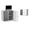 USB-C Ladeschrank mit Kabeln Zioxi CHRGCUC-CB-10-K# für 10 Chromebooks bis 14 Zoll - Tastensperre
