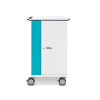 Zioxi onView Netwerk Ladewagen für 16 Laptops - inkl. USB-C-Kabeln - RFID-Steckplatz